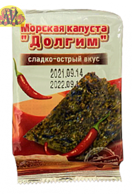 Морская капуста "Долгим" сладко-острый вкус (5 гр.)