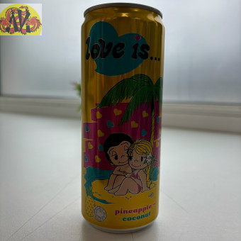 Напиток газированный "Love Is-Ананас-Кокос" ж\б 330мл 011828