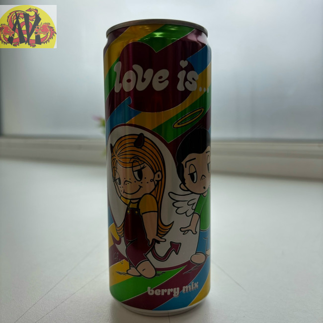 Напиток газированный "Love Is-Ягодный микс" ж\б 330мл 580053