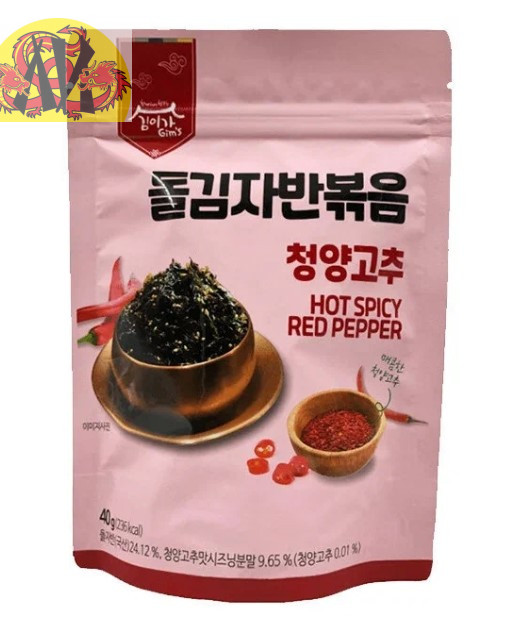 Морская капуста KIM'S & LEE'S FAMILY в хлопьях со вкусом острого перца (38 гр.)