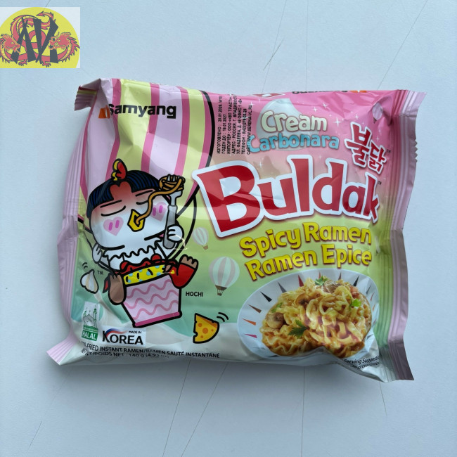 Лапша BULDAK со вкусом острой курицы с крем-карбонара SAMYANG (140 гр)