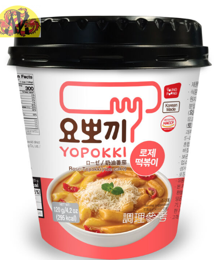 Клецки рисовые YOPOKKI "Rose Topokki" в сливочно-томатном соусе 120 г
