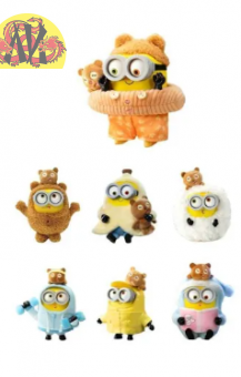 Игрушка-брелок 52TOYS "Миньоны. Bob и Tim" мягкая 15 см ассорти (арт. 053525)