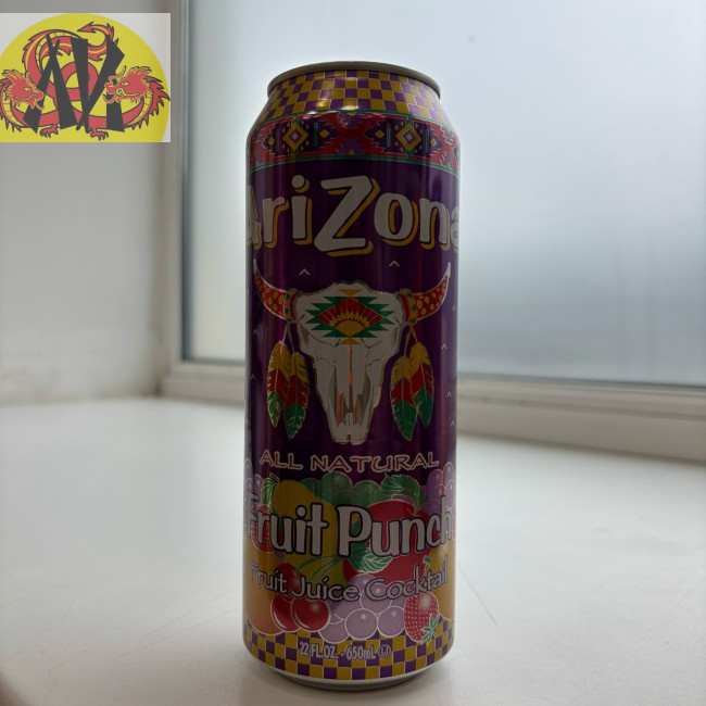 Напиток б/а негазированный Arizona "Fruit Punch", ж/б, 0,650 л. (США)