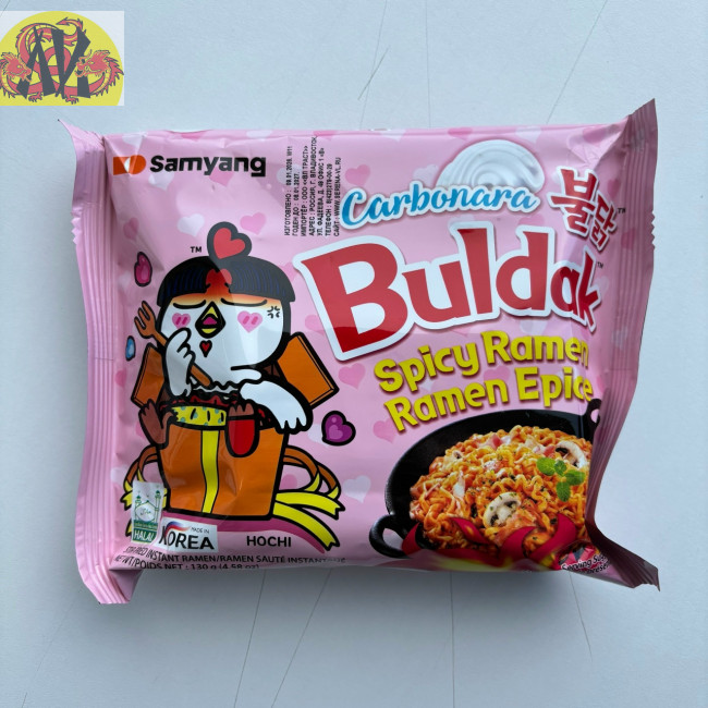 Лапша BULDAK карбонара со вкусом курицы SAMYANG (130 гр) Лапша BULDAK карбонара со вкусом курицы SAMYANG (130 гр)