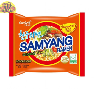 Лапша RAMEN со вкусом говядины и ветчины  SAMYANG 120 гр