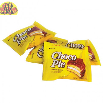 Печенье Choco-Pie "Virosco" мини 12шт. банан 216 г
